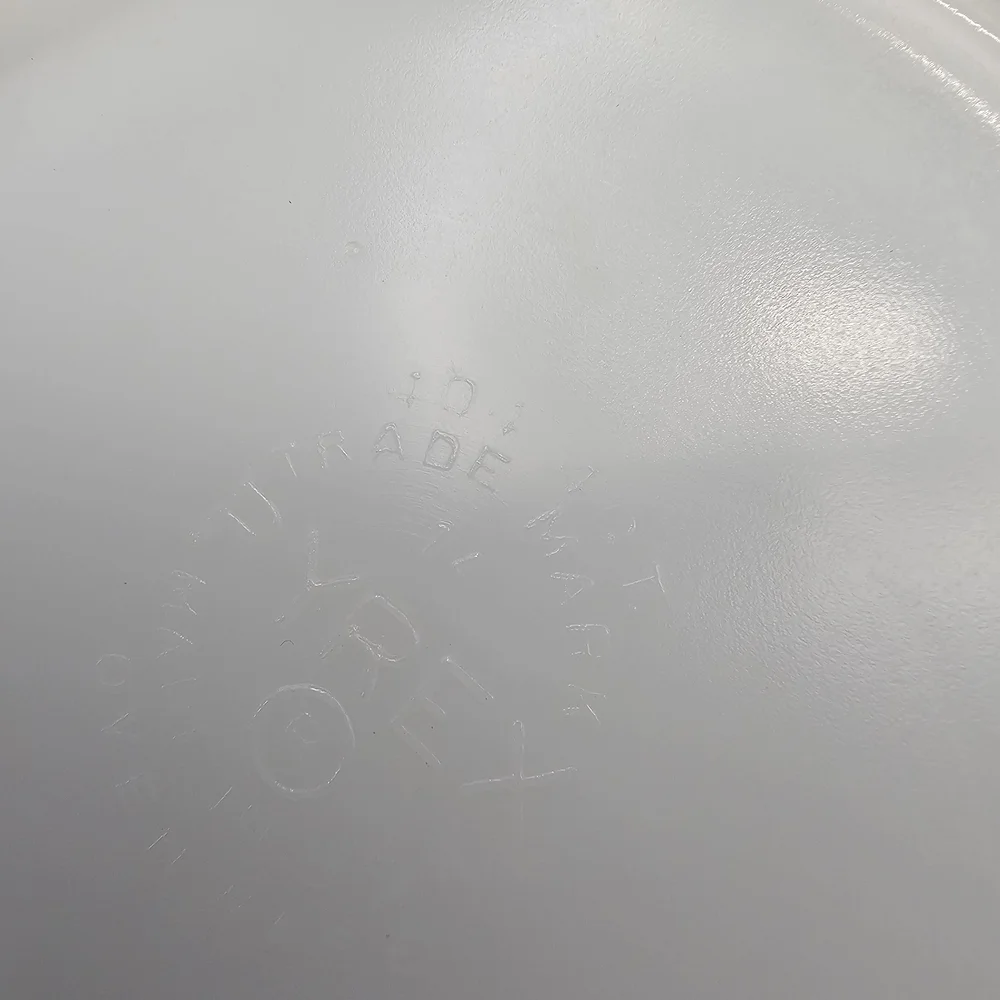 Vintage Pyrex 4 Qt. Tan Gold Hex Signs Promotional Mixing Bowl 1960s Beige 404 - Picture 10 of 14